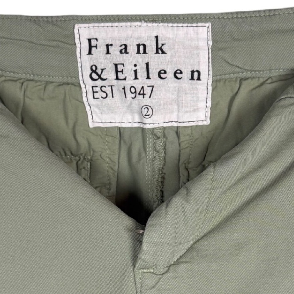 FRANK & EILEEN Wicklow Chino Cropped Trousers, Rosemary Distressed Hem, Size 2 - Picture 8 of 10